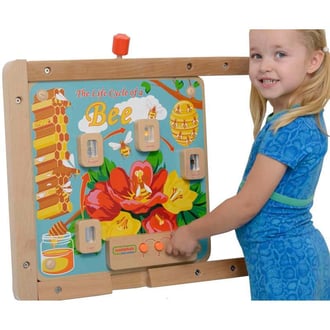 Cykl Życia Pszczoły Edukacyjna Tablica dla Dzieci Montessori MASTERKIDZ