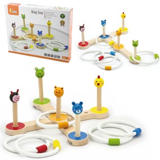 Drewniana Gra Rzut Pierścienieniem Zwierzątka VIGA Toys