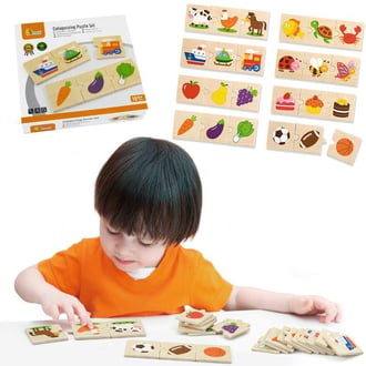 Drewniane Puzzle Logiczne 24 el. VIGA Toys