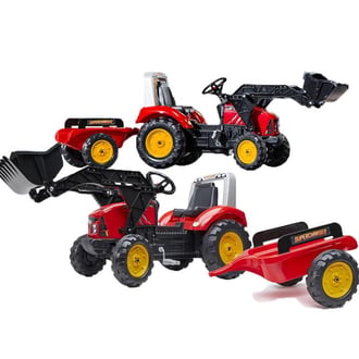 Traktor Red Supercharger na Pedały z Przyczepą od 3 Lat FALK