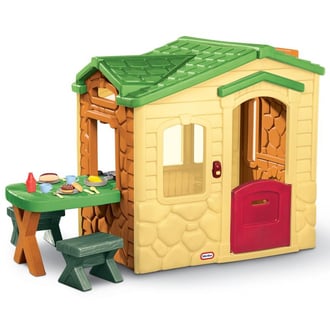 Domek Piknikowy z Patio i Magicznym Dzwonkiem - Naturalny LITTLE TIKES