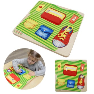 Tablica Edukacyjna Trening Umiejętności Ubrania Montessori MASTERKIDZ