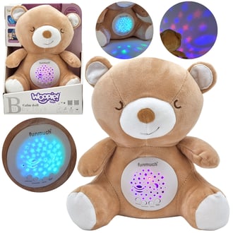 Przytulanka Usypiacz Projektor 2w1 Miś - 10 Kołysanek WOOPIE BABY