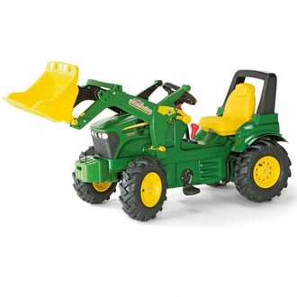 John Deere Traktor na Pedały Biegi Pompowane Koła 3-8 lat ROLLY TOYS