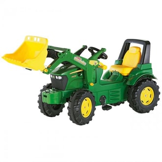 rollyFarmtrac Traktor na Pedały John Deere Łyżka 3-8 Lat ROLLY TOYS