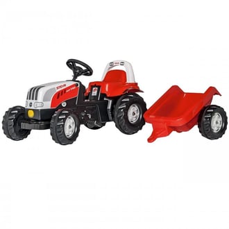 rollyKid Traktor na Pedały Steyr z Przyczepą 2-5 Lat ROLLY TOYS