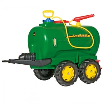 rollyTrailer Cysterna John Deere Dwuosiowa + Pompka ROLLY TOYS