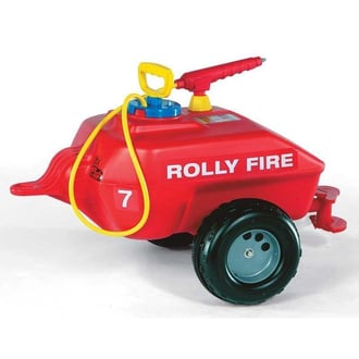 rollyTrailer Przyczepa Cysterna do Traktora Straż pożarna 5l ROLLY TOYS