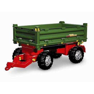 rollyTrailer Przyczepa Rolly Multi Dwuosiowa Zielona ROLLY TOYS