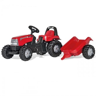 rolyKid Traktor na Pedały Case z Przyczepką ROLLY TOYS