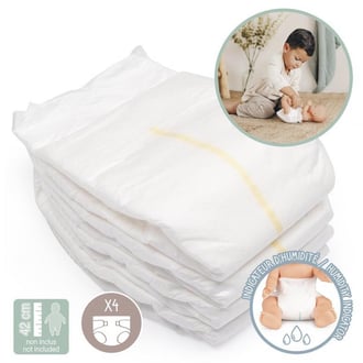 Baby Nurse Pieluszki Pampersy 4szt dla lalki SMOBY