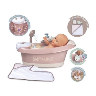 Baby Nurse Wanienka z hydromasażem, prysznicem i światłem SMOBY