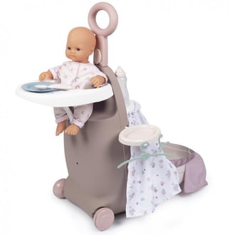 Baby Nurse Wielofunkcyjna Walizka z łóżeczkiem dla lalki SMOBY