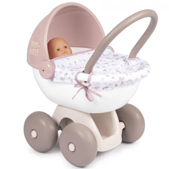 Baby Nurse Wózek Głęboki dla Lalki z Plastikowym Daszkiem SMOBY