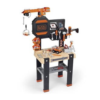Black&Decker Warsztat z dźwigiem + 94 Akcesoria SMOBY