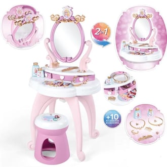 Disney Princess Toaletka 2w1 + 10 akcesoriów SMOBY