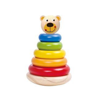Drewniana Układanka Piramidka Miś TOOKY TOY