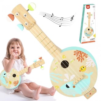 Drewniane Banjo Nauka Gry Dla Dzieci z Motywem Morza TOOKY TOY