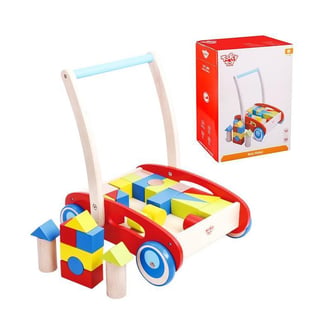Drewniany Chodzik Pchacz dla Dzieci + Klocki 23 el. TOOKY TOY