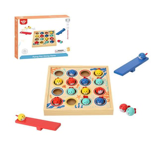 Gra dla Dzieci Drewniany Stół Latające Rybki 19 el. TOOKY TOY
