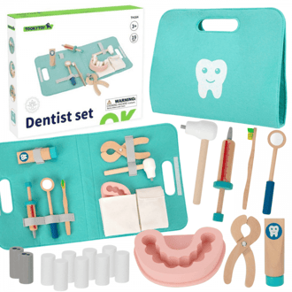 Zestaw Małego Dentysty Walizka Lekarza 19 el. FSC TOOKY TOY