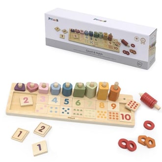 Drewniane Liczydło Sorter Nauka Liczb Montessori VIGA PolarB