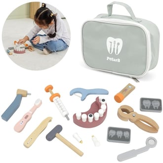 Drewniany Zestaw Dentysty Torba VIGA PolarB