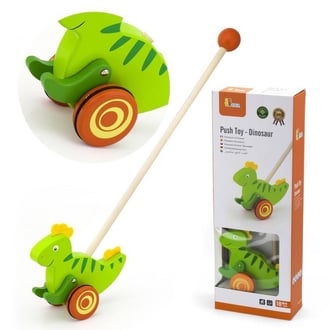 Drewniany Pchacz Dinozaur VIGA Toys