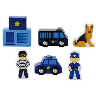 Zestaw Figurek - Akcesoria do Kolejki - Policja VIGA