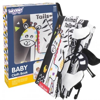 Książeczka Kontrastowa Sensoryczna Dla Niemowląt WOOPIE BABY