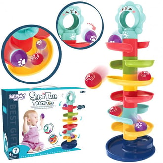 Kulodrom Tor Kulkowy Zestaw Spirala + 2 Kulki WOOPIE BABY