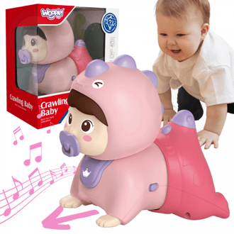 Raczkujący Bobas Zabawka z Melodiami Świecąca WOOPIE BABY