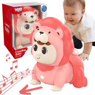 Raczkujący Bobas Zabawka z Melodiami Świecąca Interaktywna WOOPIE BABY