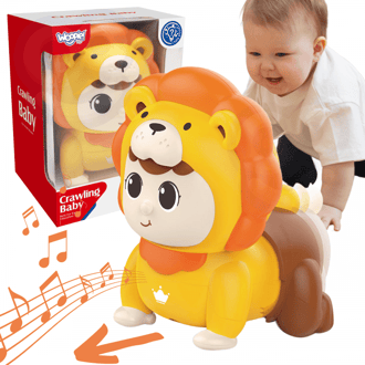 Raczkujący Bobas Zabawka z Melodiami Świecąca Interaktywna WOOPIE BABY