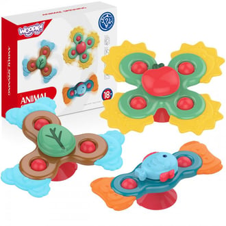 Spiner Zabawka Sensoryczna Edukacyjna 3w1 Kolorowe WOOPIE BABY