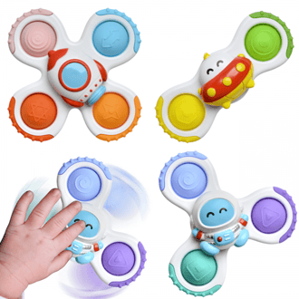 Spinner Zabawka Sensoryczna Rakieta Kosmita Ufo 3 szt. WOOPIE BABY