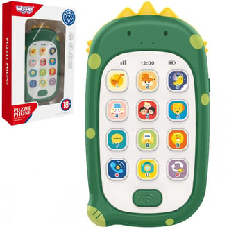 Telefonik Interaktywny Komórka z Dźwiękami Wielokolorowy 15 x 7,5 x 2 cm WOOPIE BABY