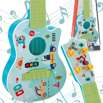 Gitara Akustyczna dla Dzieci Zielona 43 cm WOOPIE