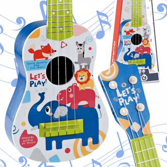 Gitara Klasyczna dla Dzieci Niebieska 57cm WOOPIE