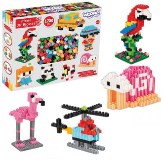 Klocki Konstrukcyjne 3D PIXEL 1750 el. WOOPIE