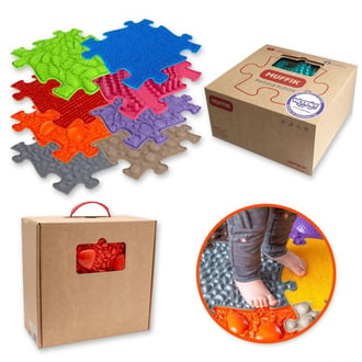 Mata Sensoryczna Ortopedyczna Puzzle 8 el. WERSJA-1A WOOPIE