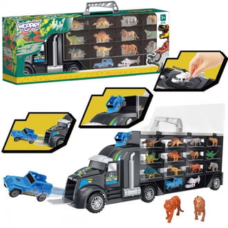 Samochód Transporter Dinozaury Ciężarówka WOOPIE