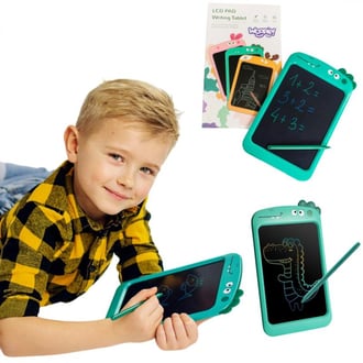 Tablet Graficzny 8.5" Dino dla Dzieci do Rysowania Znikopis + Rysik WOOPIE