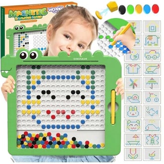 Tablica Magnetyczna dla Dzieci Montessori MagPad Dinozaur Zielony WOOPIE