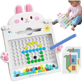 Tablica Magnetyczna dla Dzieci Montessori MagPad Królik Wielokolorowy WOOPIE