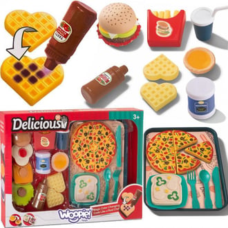 Zestaw do Krojenia Układania Jedzenie Fast Food 36 el. WOOPIE