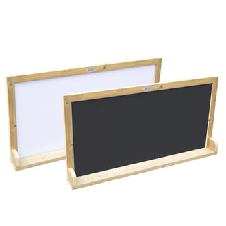 Drewniana Tablica Dwustronna Kredowa - Magnetyczna Edukacyjna CLASSIC WORLD EDU
