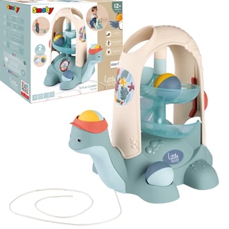 Żółw do Ciągnięcia ze Zjeżdżalnią dla Piłeczek 12m+ SMOBY LITTLE