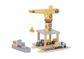 Dźwig Portowy Drewniany Zestaw TOOKY TOY