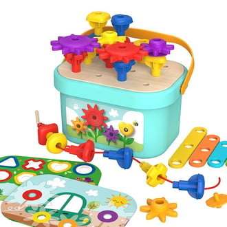 Układanka Montessori Kołki w Pudełku Stosy Nawlekanka TOOKY TOY